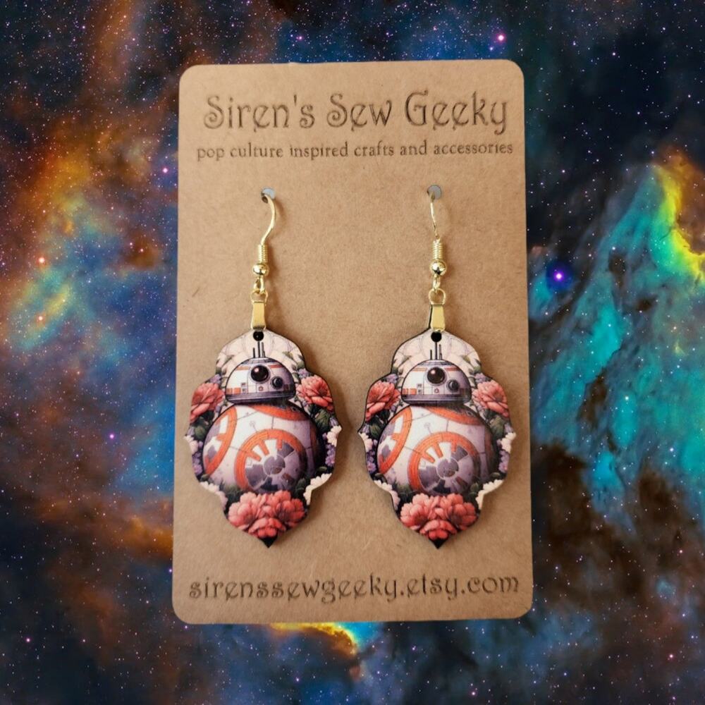BB8 Star Wars Droid Earrings